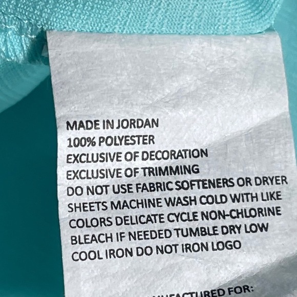 PGA TOUR Men's Tanager Turquoise Golf Polo Shirt Size L Sleeve Performance - Picture 5 of 6